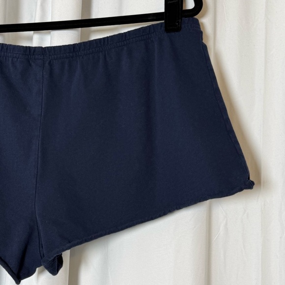 Aritzia TNA Soft Feels Rewind Shorts Navy Cotton Lounge Women’s Large - Picture 8 of 9